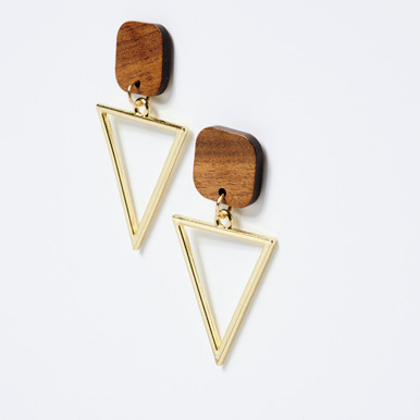 Triangle Frame Earrings by Naisha Tyler