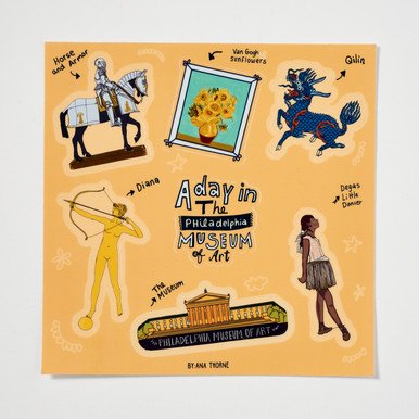 A Day in Philadelphia Museum of Art Sticker Set