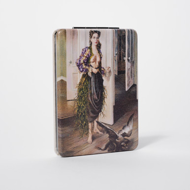 Tanning Birthday Compact Pocket Mirror