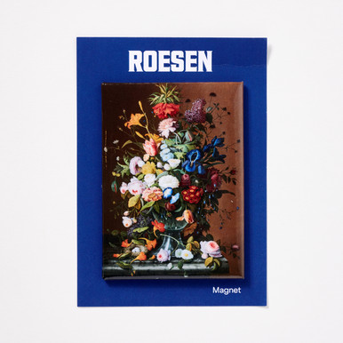 Roesen Flower Still Life with Bird's Nest Magnet