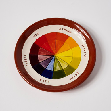 Color Wheel Plate by Celia Feldberg
