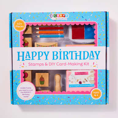Happy Birthday Wooden Stamps & Card Making Kit