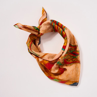 Pennsylvania German Birds and Tulip Bandana