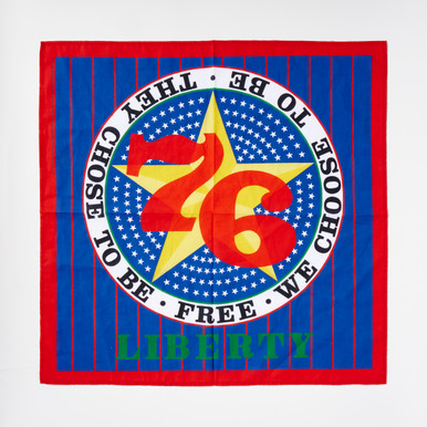Robert Indiana Liberty '76 Cotton Bandana