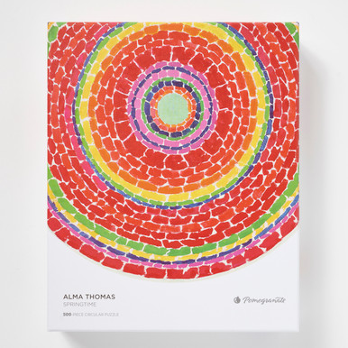 Alma Thomas: Springtime 500-Piece Circular Jigsaw Puzzle