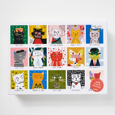 Happily Art Cats 1000-Piece Puzzle