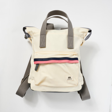 Bantry Canvas Backpack in Wax Paper Stripe