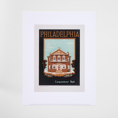 Carpenters' Hall - Pennsylvania Art Project WPA 11 x 14 Print