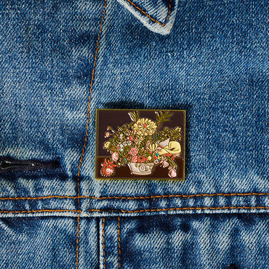 Rubens Peale From Nature in the Garden Enamel Pin