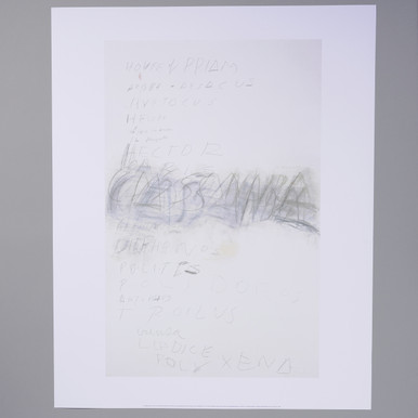 Twombly: Fifty Days at Iliam: House of Priam, 1978 18" x 24" Archival Poster