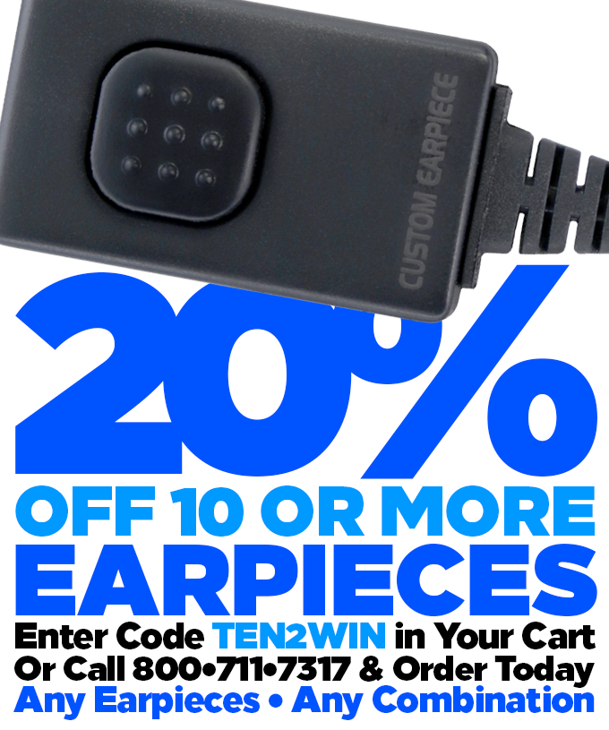 20% off 10 or more Earpieces