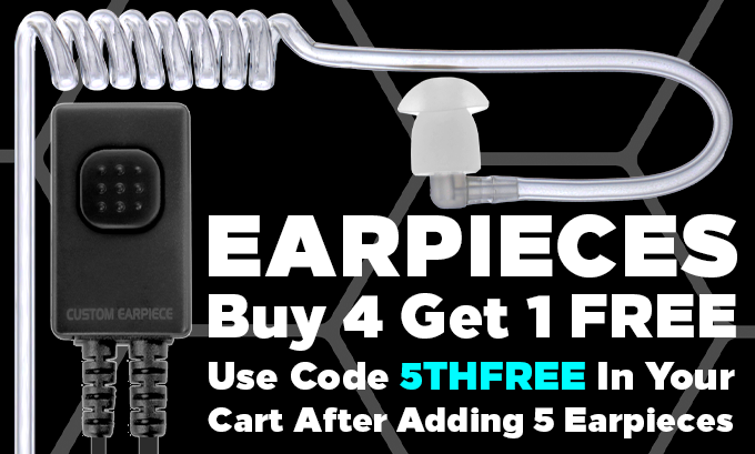 Buy 4 Earpieces and Get 1 Free with code 5THFREE