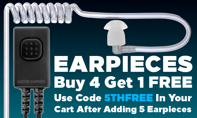 Buy 4 Earpieces and Get 1 Free with code 5THFREE