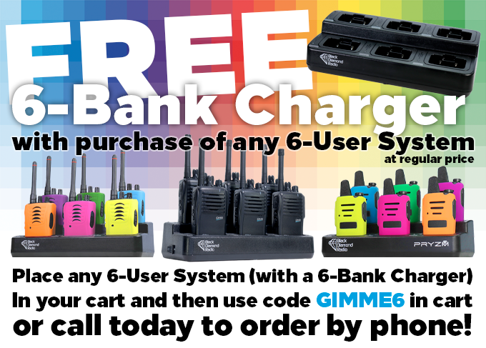 Free 6-Bank Charger w/Purchase of 6-User System