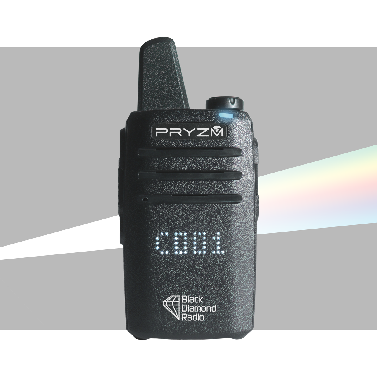 Pryzm 2-Watt Digital DMR Two-Way Radio by Black Diamond Radio