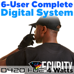 D420 Hue Nightclub Digital Two-Way Radio 6-User System D420 Hue Nightclub Digital Two-Way Radio 6-User System