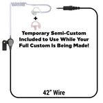 IFB - Full Custom Earmold - 3.5 Straight Connector