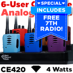 VHMA CE420 Analog Two-Way Radio 6-User System with FREE 7th Radio!