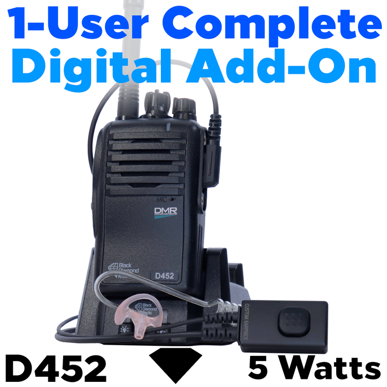 D452 Digital Two-Way Radio Single User Pack