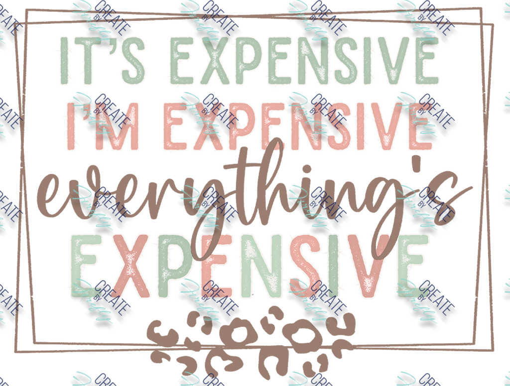 It's Expensive, I'm Expensive, Everything's Expensive - Create by Firefly