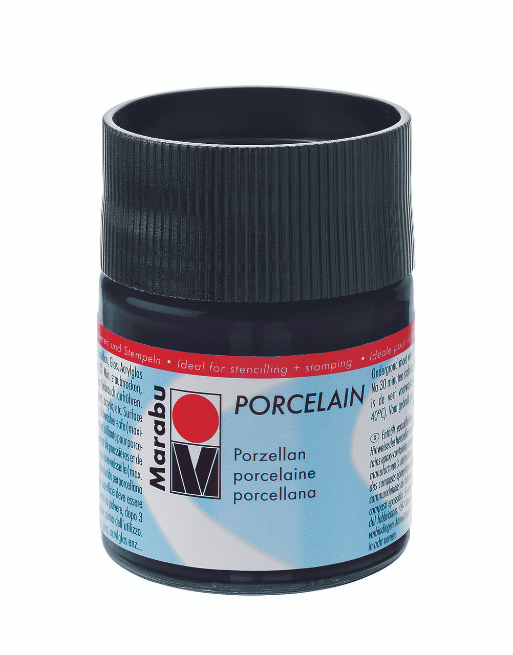 Marabu Porcelain Paint - Black (50 ML)