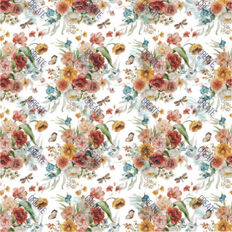 Dragonfly Floral - Jeweled Tapestry