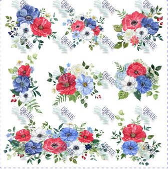 Americana Floral - Element Sheet