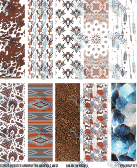 Wild Wild West - Pen Wrap Set