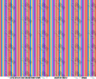 Funky Stripe - 1/4 Scale