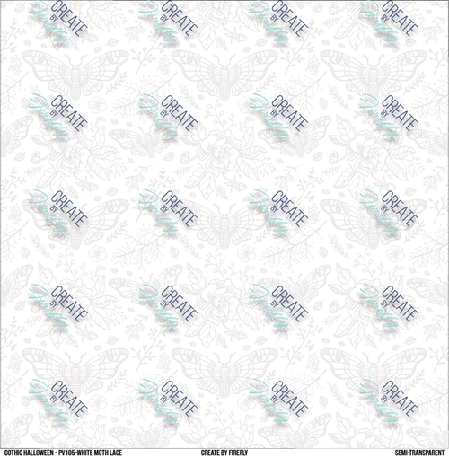 Death Moth  Floral - PRINTED WITH ALL WHITE!!!!