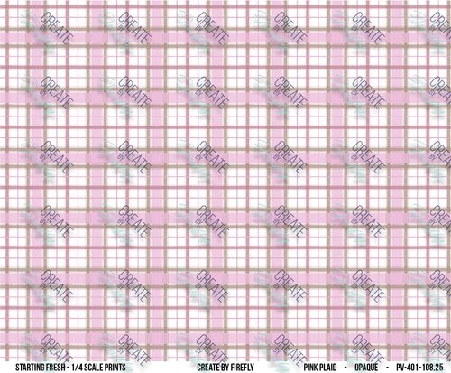 Pink Plaid - 1/4 Scale - Starting Fresh