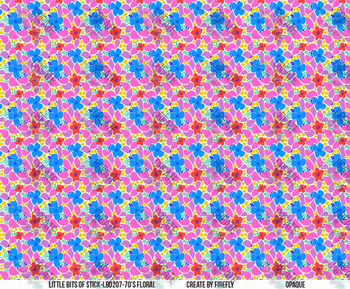70's Floral - 1/4 Scale -  Be BOLD