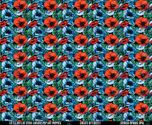 Pop Art Poppies - Sunrise Opaque - 1/4 Scale -  Be BOLD