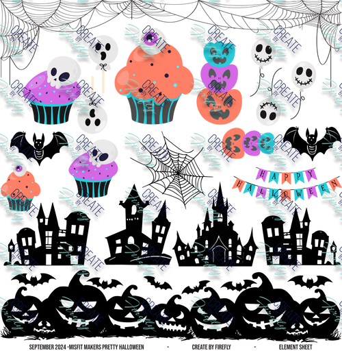 Girly Halloween - Element Sheet