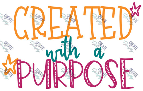 Created with Purpose - Universal Decal