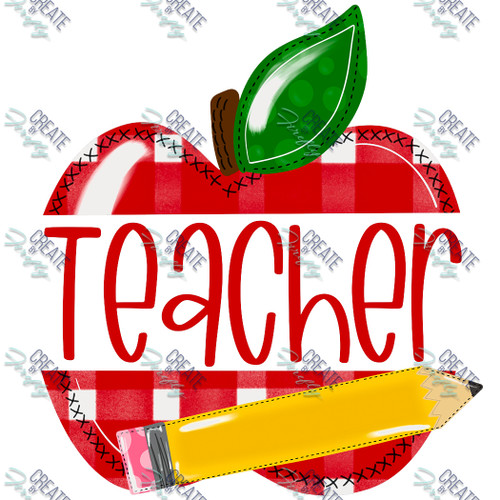Teacher - Apple - Universal Decal