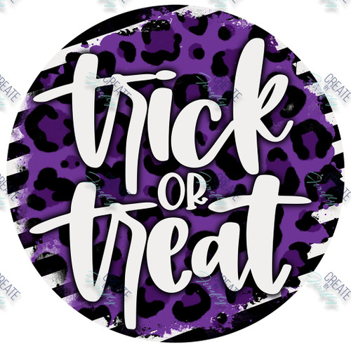 Trick or Treat - Purple Leopard