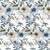 Dusty Blue Floral Print