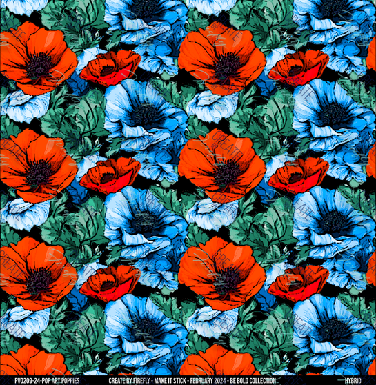 Pop Art Poppies - Transparent Sunrise