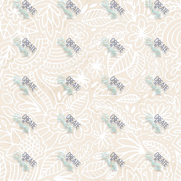 Pattern Vinyl - Boho Bisque Ivory Print