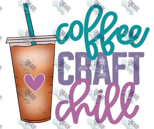Coffee CRAFT & Chill - Universal Decal