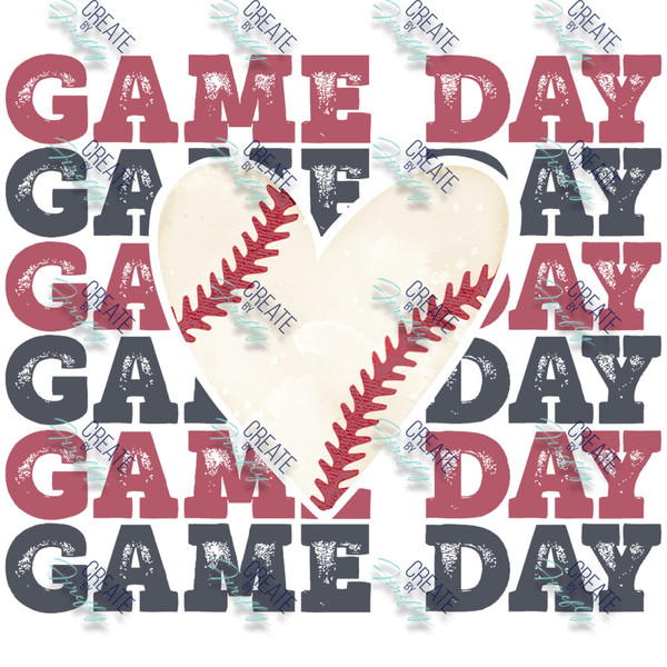 Game Day - Baseball Heart