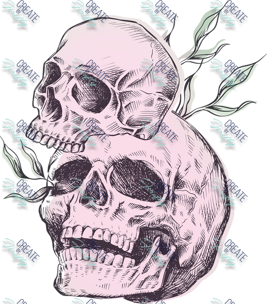 Skull & Leaves