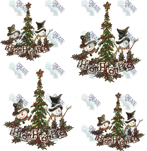 Ho Ho Ho - Snowmen Tree - Little Bits Set