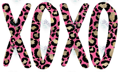 Universal Decal - XOXO - Leopard - Create by Firefly