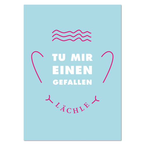 Postkarte "Tu mir einen Gefallen" - 10er VE