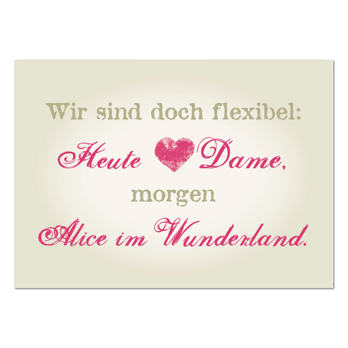 Postkarte "Wir sind doch flexibel" - 10er VE