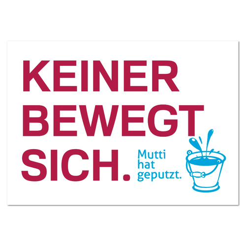 Postkarte "Keiner Bewegt sich!" - 10er VE