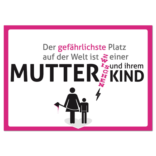 Postkarte "Der gefährlichste Platz auf der Welt" - 10er VE