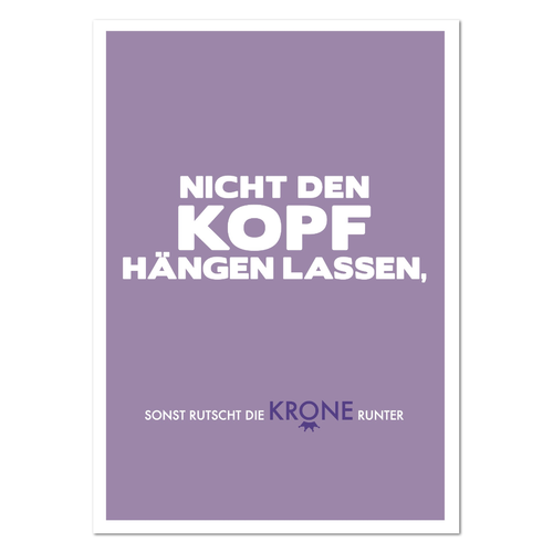 Postkarte "Nicht den Kopf hängen lassen" - 10er VE